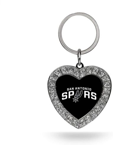 Rico Industries NBA Basketball Rhinestone Heart Keychain - Great Accessory in Saudi Arabia