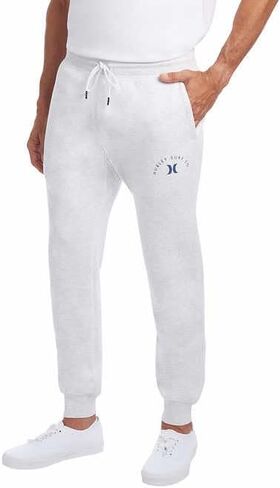Hurley Men’s Fleece Jogger (White, XL) in Saudi Arabia