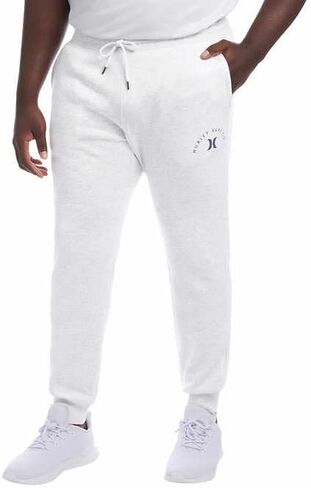 Hurley Men’s Fleece Jogger (White, XL) in Saudi Arabia