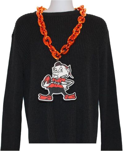 Aminco NFL Cleveland Browns Elf Team Fan Chain, Orange in Saudi Arabia