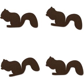 Squirrel Cut-outs, 12-Pack Table Topper Double-sided Birthday Baby Shower Party Decorations