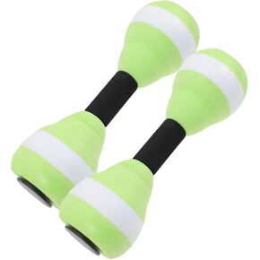 SEWACC 1 Pair Aquatic Exercise Dumbells Water Aerobics Floating Dumbbell Fitness Barbells EVA Water Hand Bars for Pool Exercises Weight Loss Water Fitness Equipment