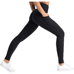 Black Yoga Pants with Pocket. XS