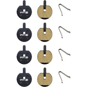 4 Pairs Bike Cycling MTB Resin Disc Brake Pads 22.5mm Compatible with Jak-Zooom Replacement