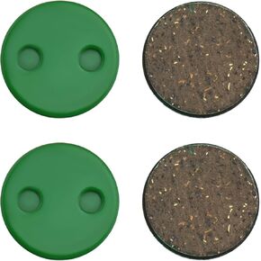 2 Pairs Green Ceramic Brake Pads Replacement Brake Disc Pads Compatible with Xiaomi M365 Electric Scooter Brake Disc Friction Disc