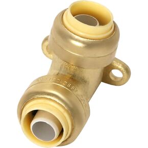 5 Pcs XFITTING Push Fit 1/2 inch Elbow with Drop Ear, Push to Connect Elbow with Drop Ear, 28-5-7=5XX