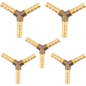 5 قطعة 1/4 بوصة 3 طرق Y-شكل النحاس المحملة الشائكة وصلة لتركيب خرطوم السباكة/بناء الطرق ، محول الاتحاد المشترك in Kuwait