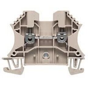 Weidmuller 1020100000 WDU 4 DIN Rail Mount Terminal Block, Feed Through, With Screw Connection, Pack of 50