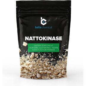 Pure Organic Nattokinase Powder - Non-GMO, Gluten Free, Vegan Bulk (100 Grams)