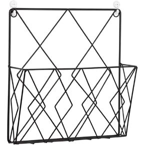 PRETYZOOM Wall Mounted Book Rack Magazine Holder Books Decor Home Accessories Snack Storage Container Book Container Book Supporter Wired Display Stand Gold Manager Office Sorting Machine