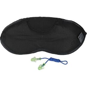 قناع العين المريح من لويس إن كلارك مع سدادات الأذن (أسود) in Kuwait