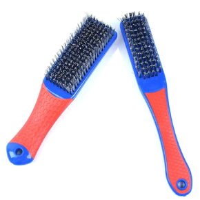 Wire Brushes for Cleaning,2 Pack Stainless Steel Small Wire Brush for Metal Rust Cleaning Paint Scrubbing Cleaning Metal Rust