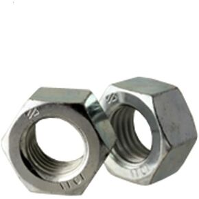 M12-1.25 Extra Fine Metric Hex Nuts (Pack of 10), Zinc Plated Steel, for Screws & Bolts, Class 10, DIN 934 - by Chipmunk Hardware in Saudi Arabia