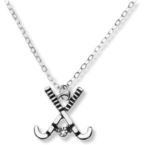 Sportybella Field Hockey Necklace - Girls Field Hockey Jewelry, Gift for Field Hockey Player and Teams