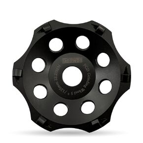 DT-DIATOOL PCD الماس طحن عجلة كأس 4-1/2 بوصة أربور 7/8 "للأرضيات الخرسانية طلاء الايبوكسي لاصق بقايا الطلاء الطلاء