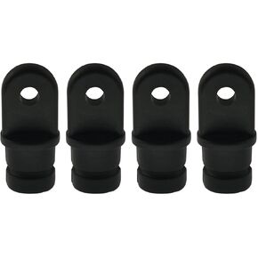4PCS Nylon End Caps 7/8 Inch Tube Nylon End Caps Marine Bimini Top Accessories Designed for Boats Yachts and Marines Black