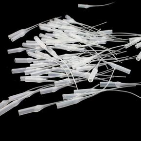 200Pcs Disposable Plastic Glue Micro-Tips Glue Extender Precision Applicator Glue Dropper Tubes for Bottles Adhesive Dispensers, Crafting, Lab Dispensing Tools (Clear)