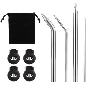 4pcs Baseball Lacing Needle, Handy Glove Shoelace Repair Kit Leather Lacing Needle Precise Mitt Needle Curved Needles Tool for Softball Baseball Glove Repair