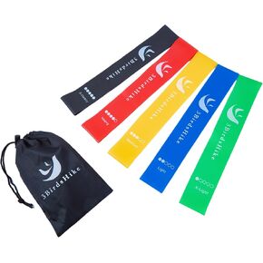 Exercise Bands, Resistance Bands, Stretch Bands, Set of 5 - Portable Fitness Bands for Full Body Workouts