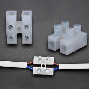 10Pcs Wire Connectors, 2P Terminal Block Wire Connector 10A Electrical Quick Splice Terminal Blocks for LED Strip Light Wire Connecting