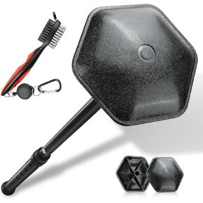 KOMCLUB Golf Travel Bag Support System Sturdy Aluminum Alloy Rod Golf Support Stick Protector Travel Protection Excellent Durability Stability Golf Support Rod With Golf Club Brush