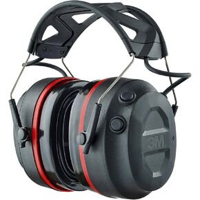 3M Pro-Protect + Gel Cushions Electronic Hearing Protector, Noise Reduction Rating (NRR) 26 dB, Bluetooth Ear Muffs, High-Fidelity Speakers & Integrated Microphone, Premium Gel Cushions (90545-SIOC)