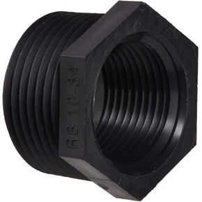 GREEN LEAF RB 10-34 P, 1 X 3/4, Polypropylene Pipe Reducing Bushing, 1" MPT x 3/4" FPT