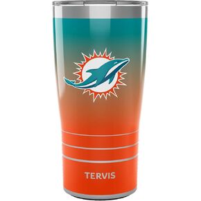 Tervis NFL Miami Dolphins-Ombre Insulated Tumbler, 30oz, Stainless Steel