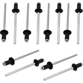 100 قطعة من uvbws 1/8" x 1/4" مسامير من الألومنيوم لتركيب الأثاث وقوارب الكاياك وإكسسوارات القوارب (أسود) in Saudi Arabia