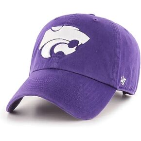 '47 Kansas State Hat (K State Wildcats) Mens Womens Clean Up Adjustable Cap, Purple, One Size in Saudi Arabia
