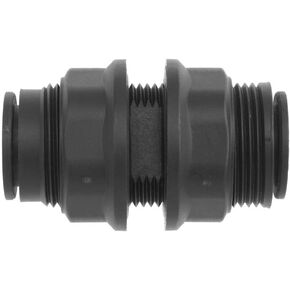 Brennan PCNY2700-06-06 PBT Push-to-Connect Tube Fitting, Bulkhead Union, 3/8" Tube OD in Kuwait