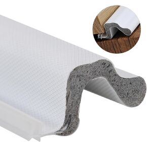Kerf Weather Stripping Door & Window Seal - Groove Slot Installation, Weatherstrip for Large Gap, Dustproof, Waterproof, Soundproof & Thermal Insulation (20FT, White)
