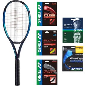 Yonex EZONE 100 Sky Blue Tennis Racquet (7th Gen) - Strung with Your Choice of 125-Gauge String