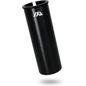 Bicycle Seatpost Shim, Seat Post Tube Adapter, 90mm Length Long Seatpot Shim Aluminum, Black