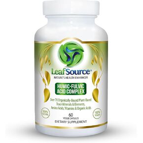 Humic Fulvic Acid 60 vcap 77 Trace Minerals Electrolytes Collagen Vitamins Superior Humic to Fulvic Ratio More Energy Better Gut Health Joint Health Hydration Nutrient Absorption