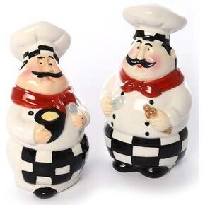 Chef Salt and Pepper Shaker Set