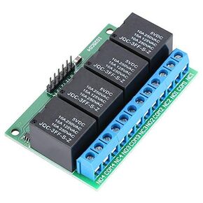 Relay Module 5V 4 Channel Flip Flop Relay Bistable Self Locking Relay Module for Controlling DC Motors Solenoid Valves