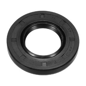 PATIKIL Oil Seal, TC 25mm x 47mm x 7mm Nitrile Rubber Cover Double Lip Spring Loaded Oil Shaft Seal for Bearing Shaft, Black