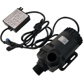 SHYSKY 24V DC 150W Flow/Speed Adjustable Heavy Duty Water Pump DC80E-24100A-1 150W Lift 10m (32ft) 2113GPH, Brushless Design, Stable Circulation Cooling System for Yacht Auto Application