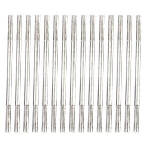 Mairuker Double Ended Stud Screws,M8x60mm 304 Stainless Steel Push Road Double End Threaded Stud Screw Bolt for House Maintenance - 15PCS