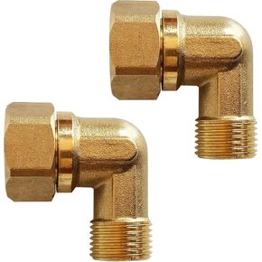 Old Clawfoot Bath Tub Mount Faucet Elbows Adapter Connector to Water Line,3/4 IPS Female to 1/2 IPS male, 1 Pair