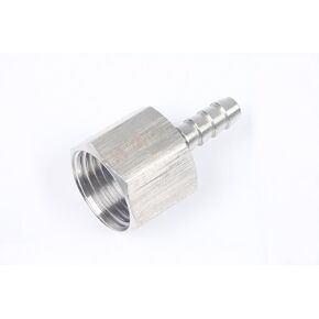 LTWFITTING Bar Production Stainless Steel 316 Barb Fitting Coupler 1/4" Hose ID x 1/2" Female NPT Air Fuel Water (Pack of 5)