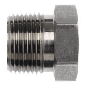 Brennan 5406-P-02-SS Stainless Steel Pipe Fitting, Hex Head Plug, 1/8" NPT Male