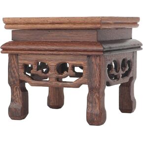 Wood Riser Wooden Display Stand Vintage Wooden Jewelry Display Riser for Plant Teapot Jewelry
