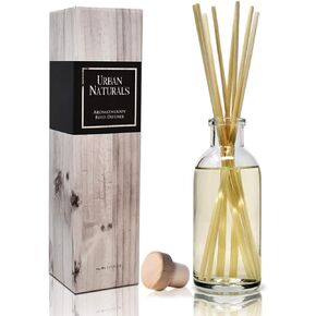 Urban Naturals Cucumber Sea Salt Reed Diffuser Set | Fresh, Crisp Cucumber, Agave Leaves & Sea Salt | Essential Oil Room Scent Kit with Reed Sticks | Made in The USA | A Great Home Gift Idea