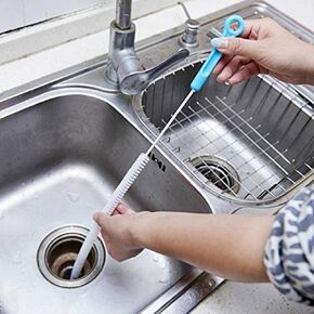 Jumper Joo Drain Snake Brush,Drain Brush for a Sink Drain, 28 inch (71cm), Sink Drain Brush Drain Clog Cleaning Brush,2pcs