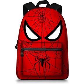 JeremySport School Backpack,Lightweight Spider Elementary Schoolbag for Kids