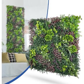 1 PCS 40"x40"Artificial 3D Panel Fence Privacy Screen Evergreen Panels Fake Plant Wall Decor for Indoor Outdoor Garden Wedding Décor Mixed 12 Style