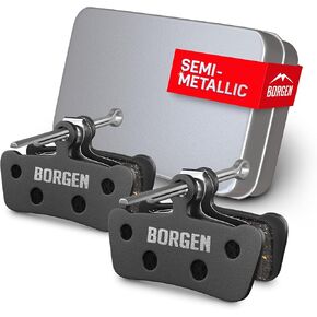 Borgen 2 Pairs Bike Brake Pads, Bicycle Brake Pads Compatible with SRAM Bicycle Brakes Pads Suitable for Elixir 7 Trail, Elixir 9, Guide Ultimate, RSC