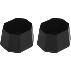 2pcs Tennis Racket Butt ,Tennis Racket Plastic End Cover for Racquetball Racket Black